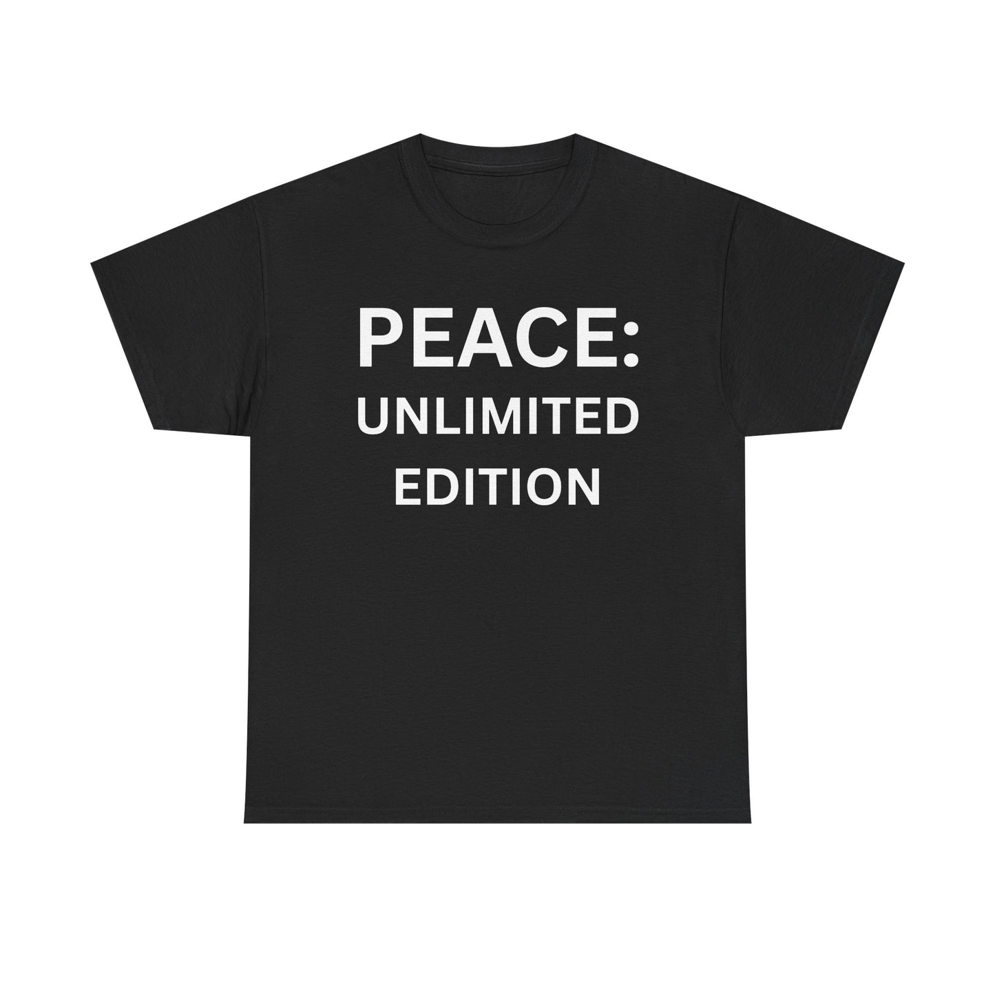 Peace Unlimited Edition Unisex Heavy Cotton Tee | Casual Wear, Gift for Friends, Peace Activism, Comfort, Everyday Style