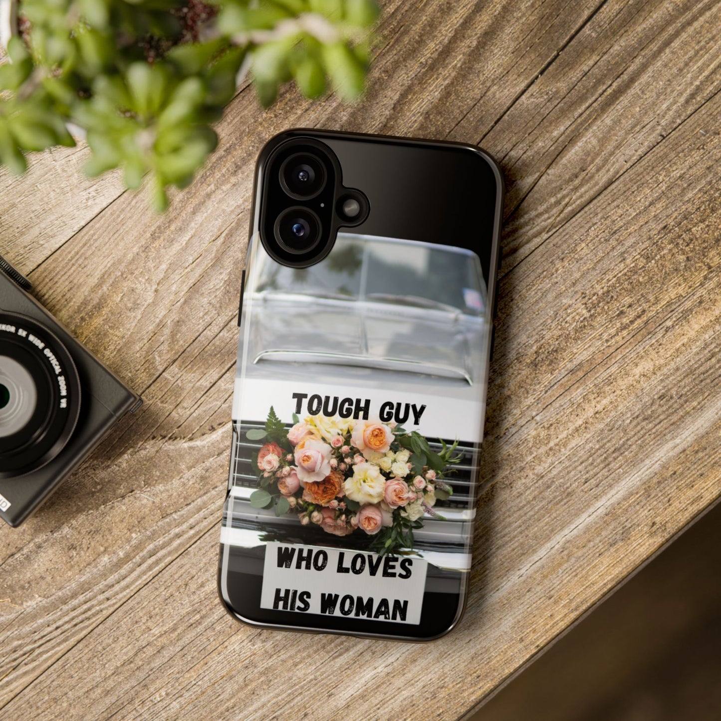 Phone Case iPhone 16/15/14 - Tough Guy Who Loves His Woman Tough Case