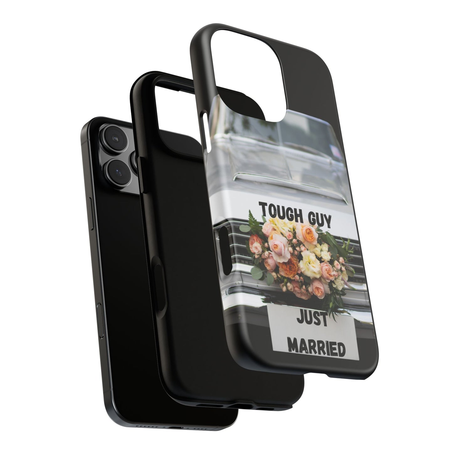 Phone Case iPhone 16/15/14 - Tough Guy Just Married Tough Case