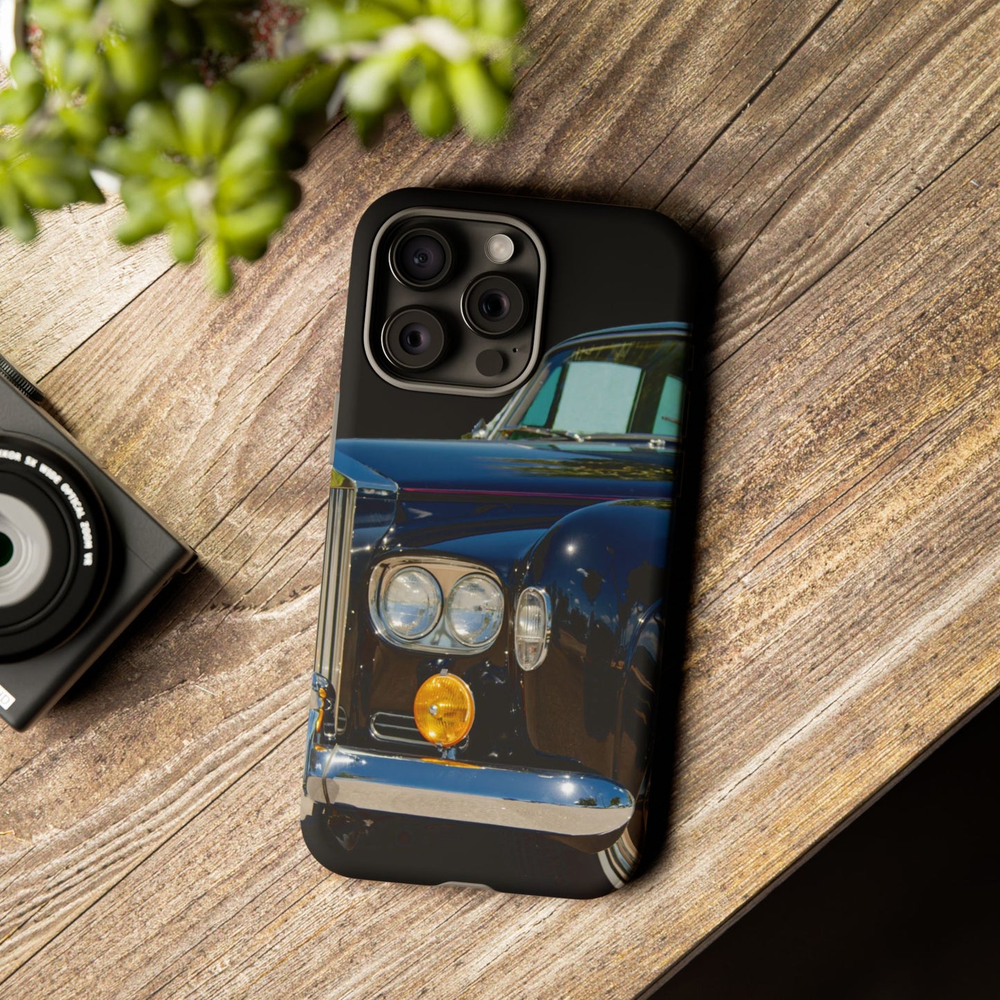 Phone Case iPhone 16/15/14 - Black Car Tough Case
