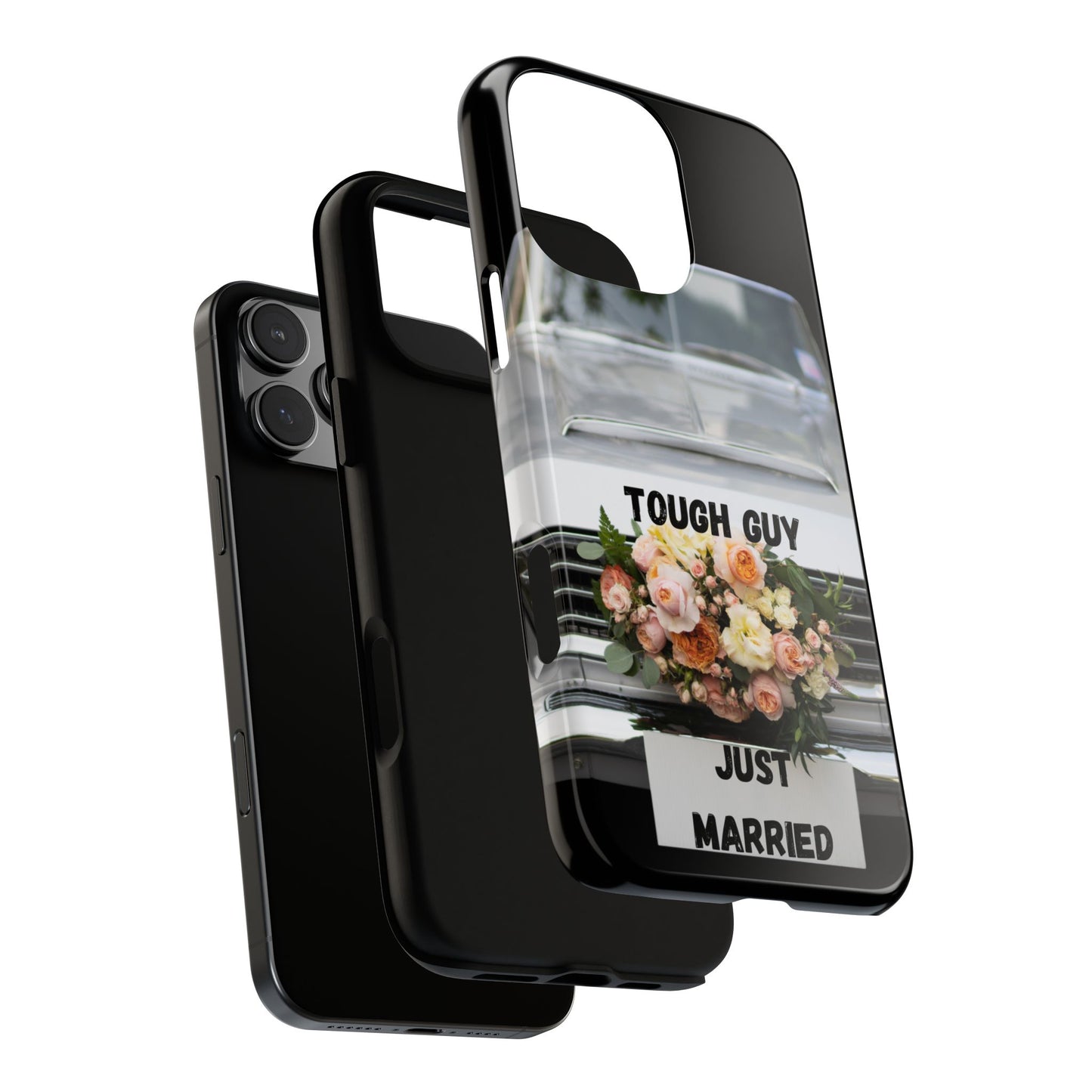 Phone Case iPhone 16/15/14 - Tough Guy Just Married Tough Case