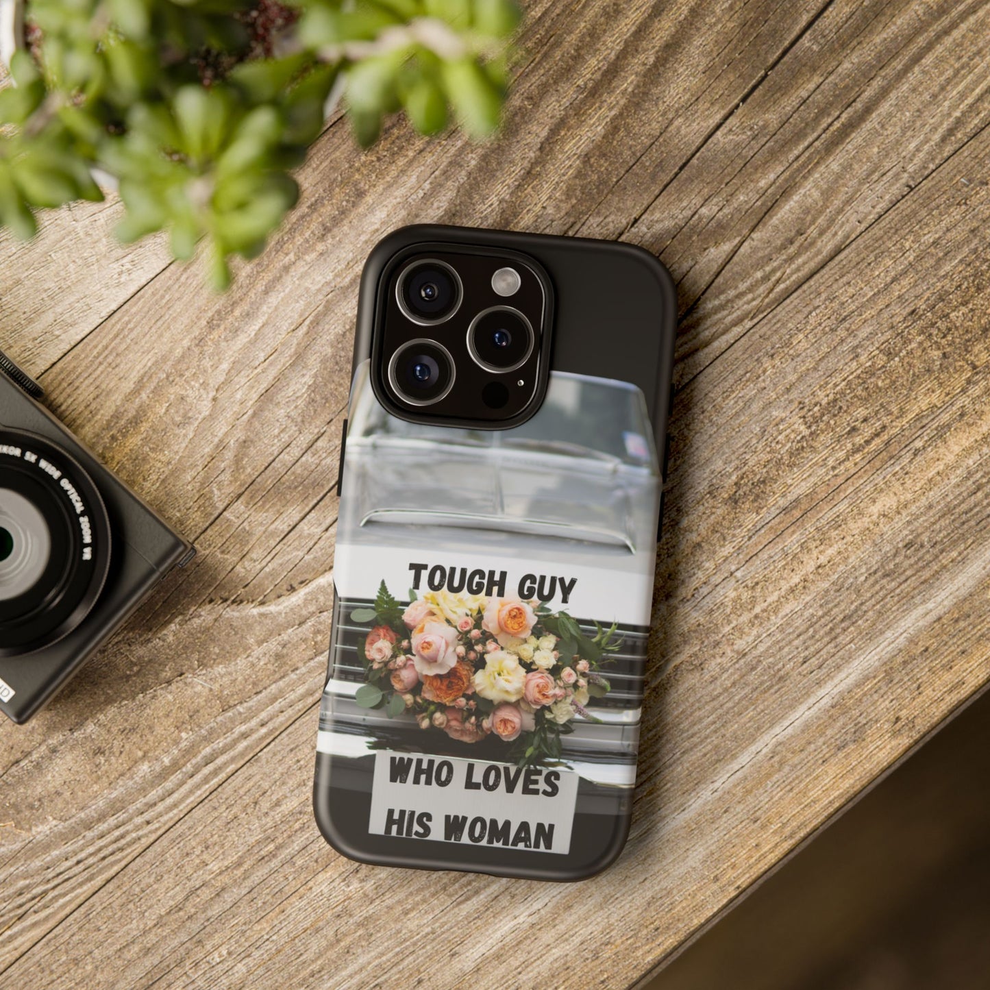 Phone Case iPhone 16/15/14 - Tough Guy Who Loves His Woman Tough Case