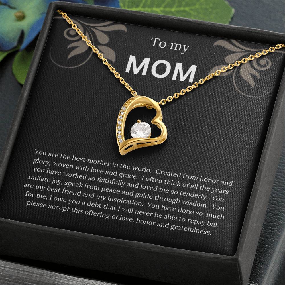 To My Mom - Forever Love Necklace