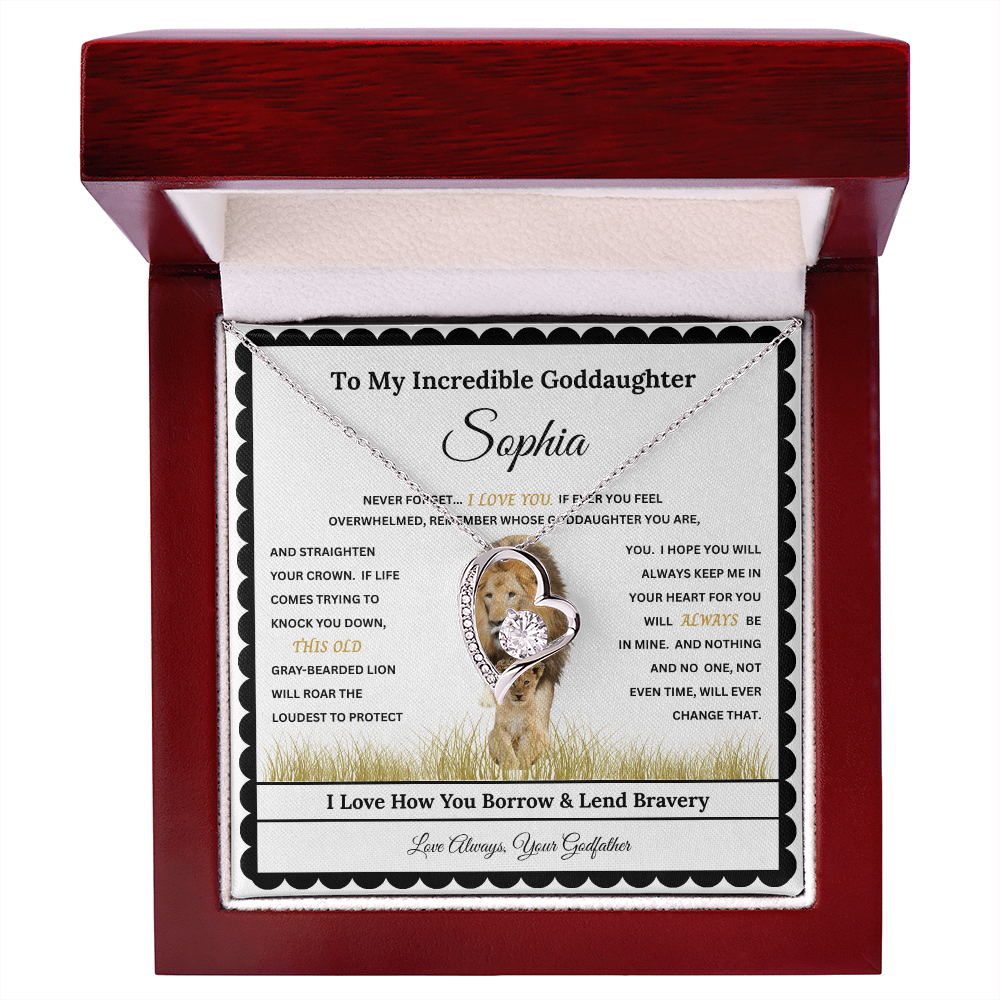 Daughter Heart Necklace Gift with Personalized Message Card – Custom Name Gift for Daughter, Granddaughter, Bonus Daughter, Goddaughter or Daughter-In-Law