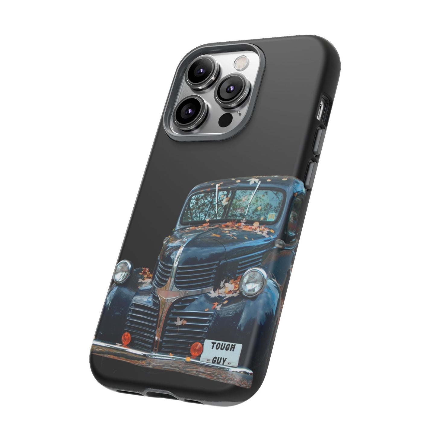 Phone Case iPhone 16/15/14 - Vintage Black Truck Tough Guy Tough Case