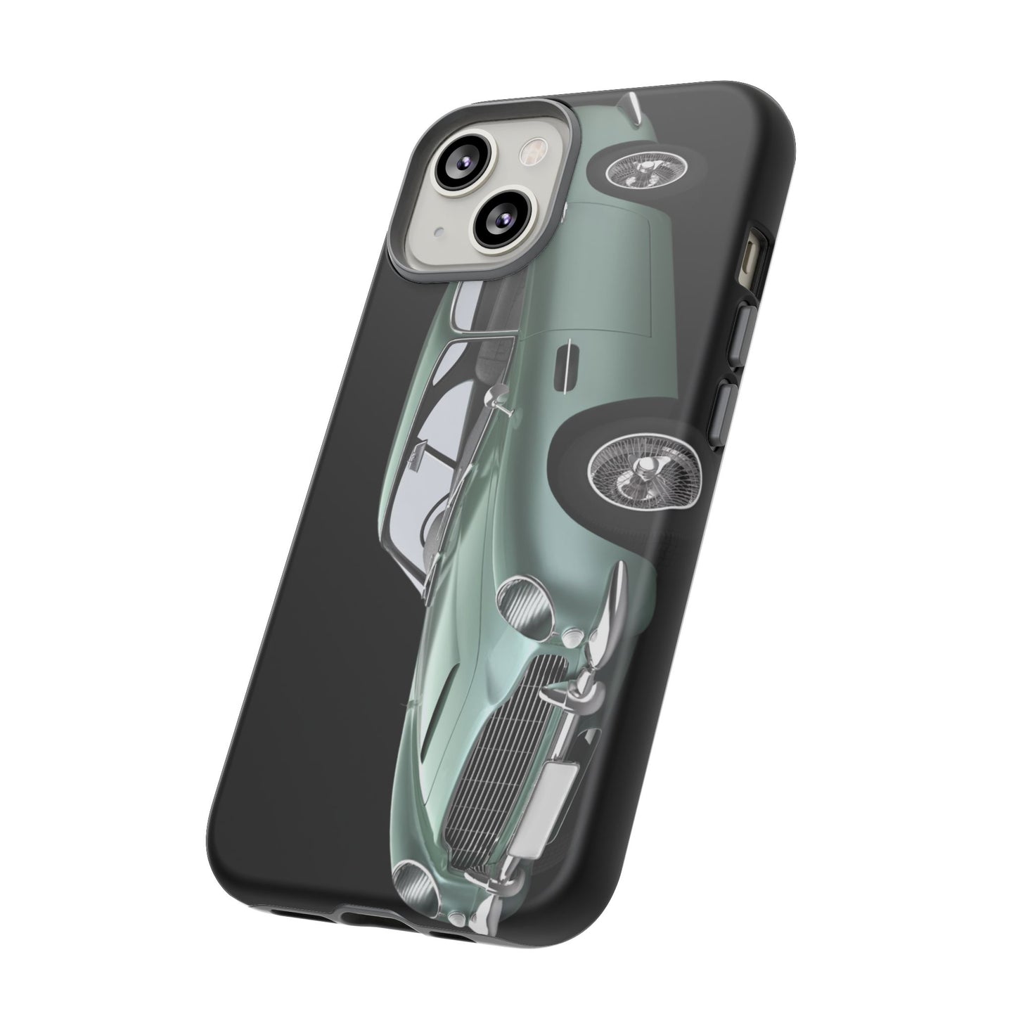 Phone Case iPhone 16/15/14 - Vintage Green Car Tough Case