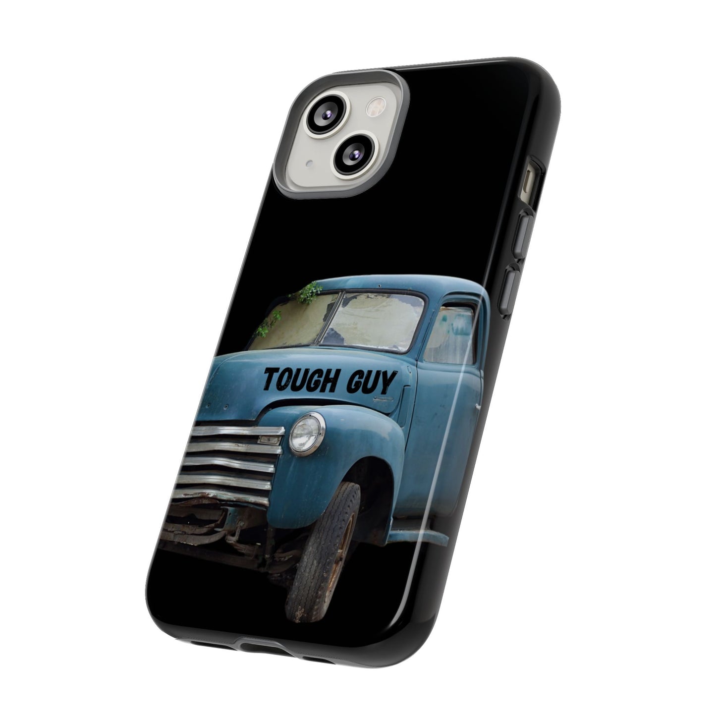 Phone Case iPhone 16/15/14 - Old Blue Truck Tough Guy Tough Case