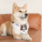 Happy "Hallowoof" - MEDIUM Pet Bandana Collar WHITE 03