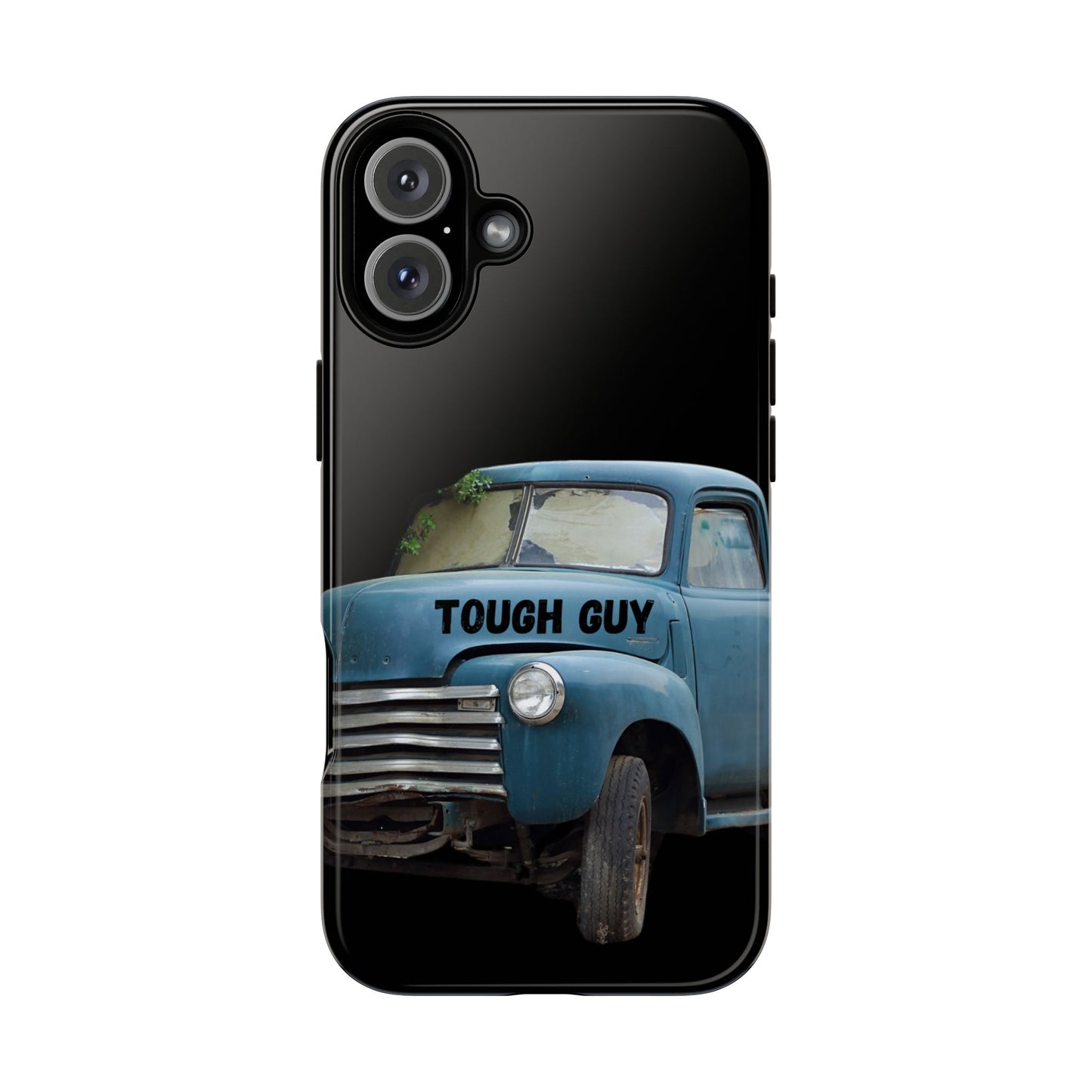 Phone Case iPhone 16/15/14 - Old Blue Truck Tough Guy Tough Case