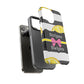 Phone Case iPhone 16/15/14 - Lemony Stripes & Swipes Tough Case