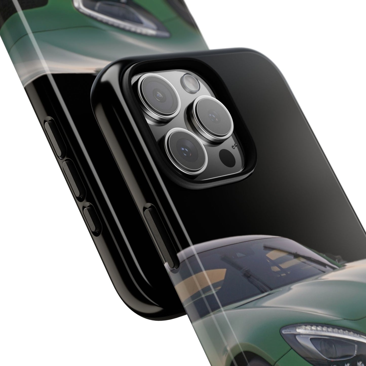 Phone Case iPhone 16/15/14 - Green Luxury Car Tough Case