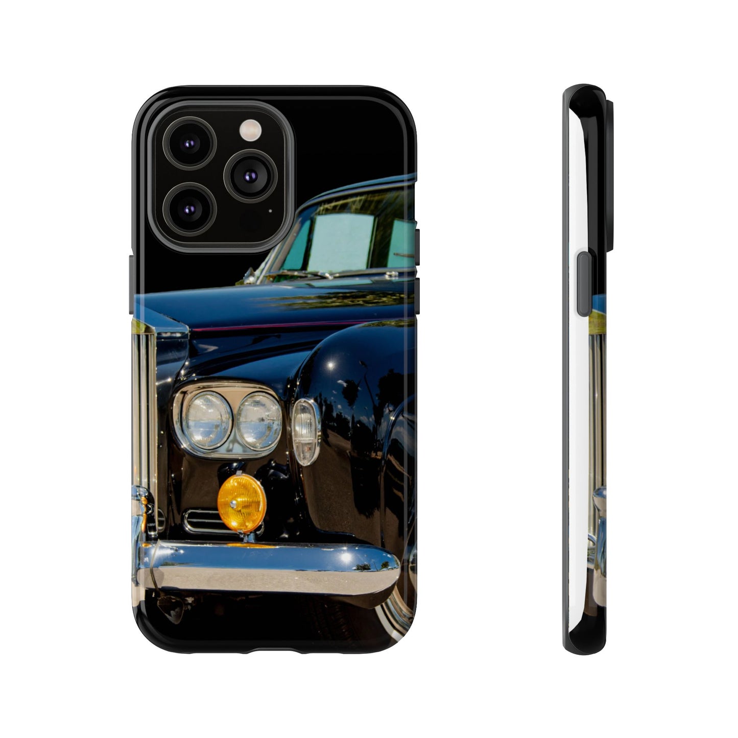 Phone Case iPhone 16/15/14 - Black Car Tough Case