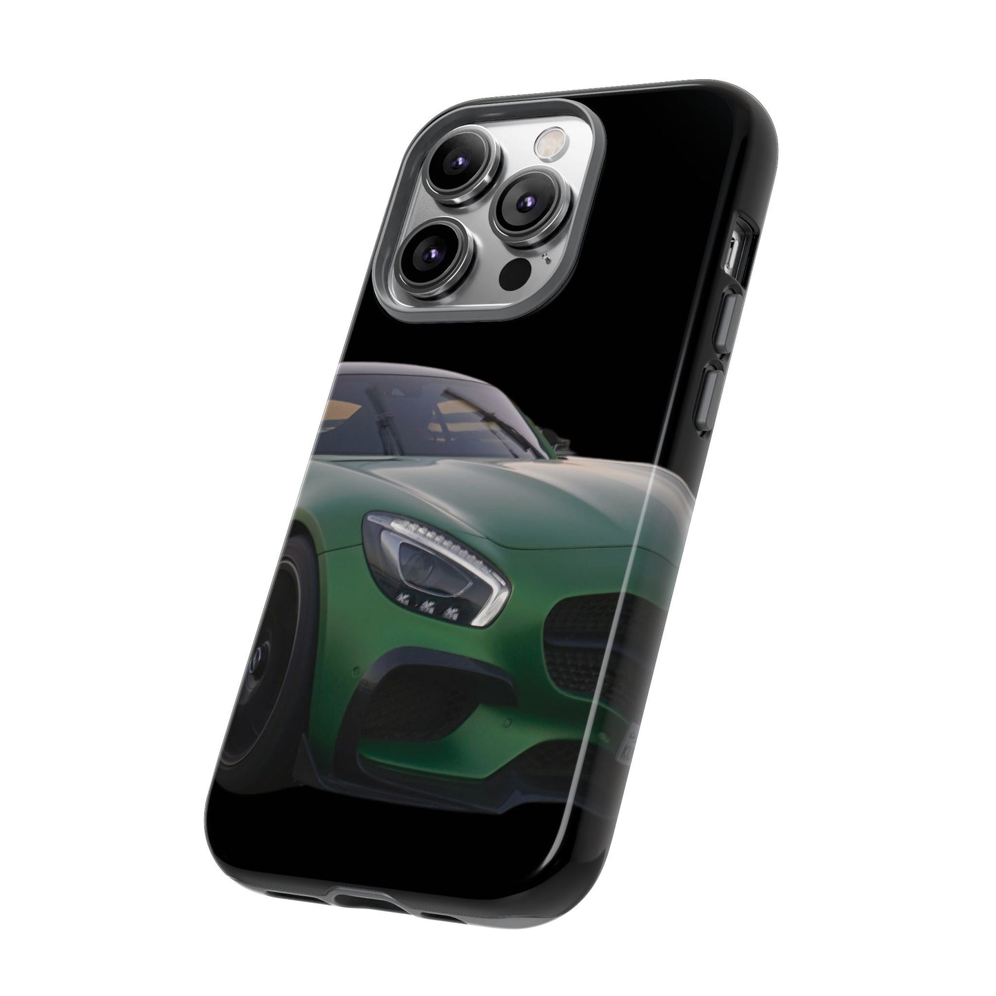 Phone Case iPhone 16/15/14 - Green Luxury Car Tough Case