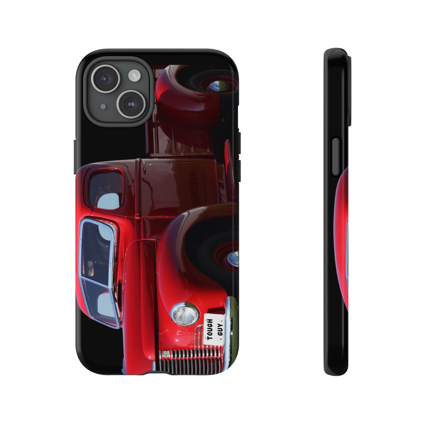 Phone Case iPhone 16/15/14 - Tough Guy Vintage Red Truck Tough Case