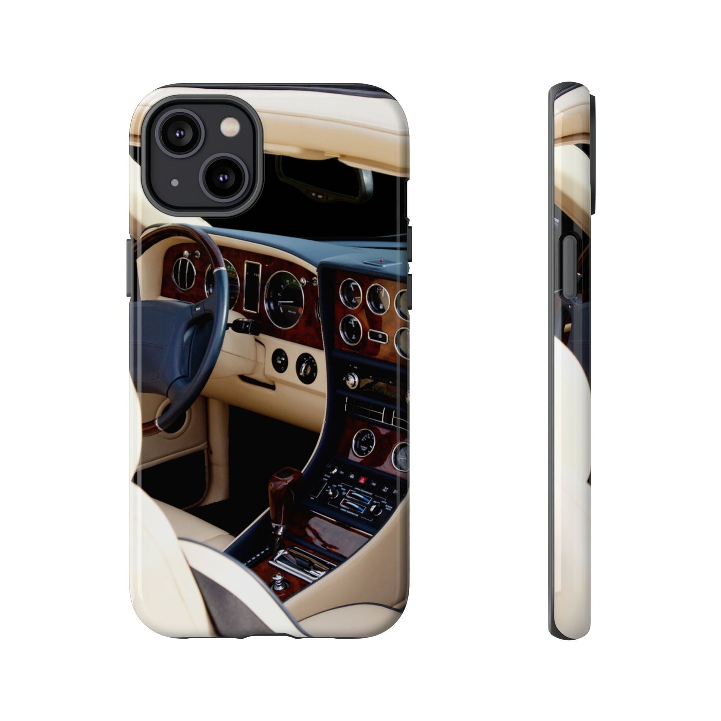 Phone Case iPhone 16/15/14 - Luxury Car Interior Tough Case