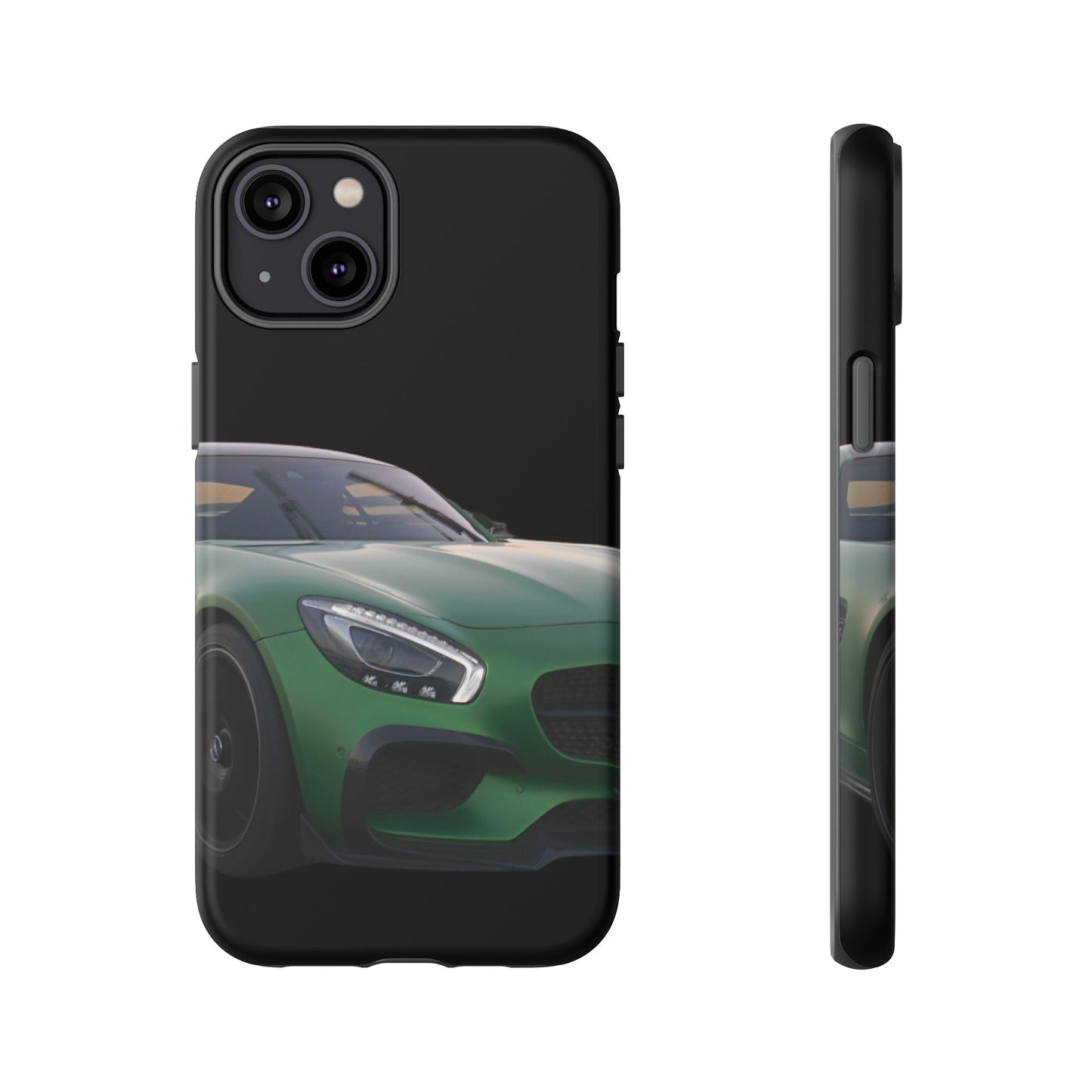 Phone Case iPhone 16/15/14 - Green Luxury Car Tough Case