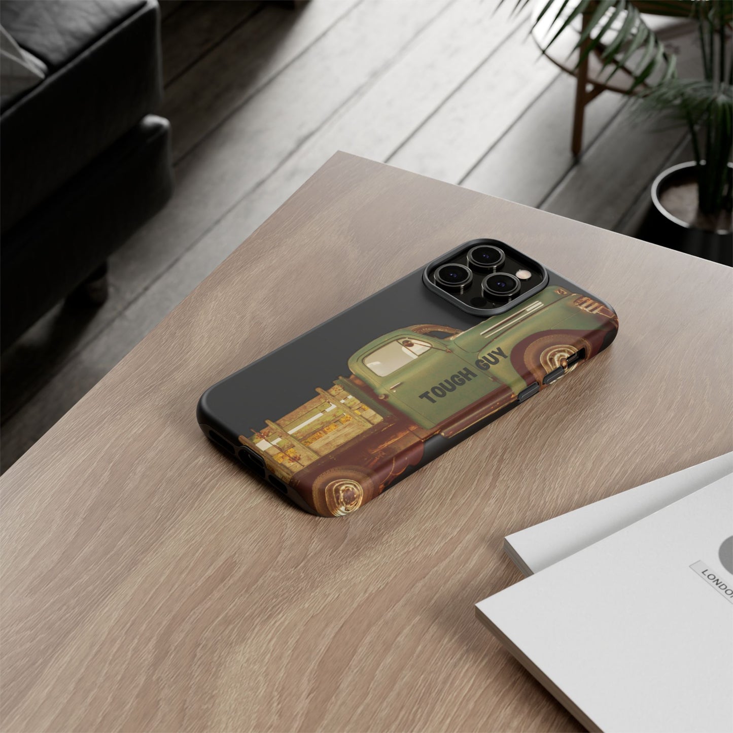 Phone Case iPhone 16/15/14 - Tough Guy Old Green Truck Tough Case