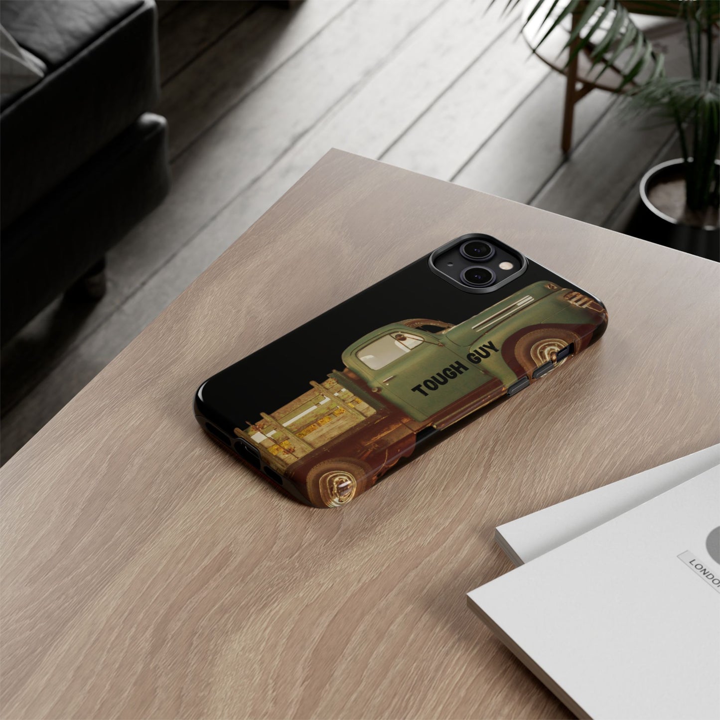 Phone Case iPhone 16/15/14 - Tough Guy Old Green Truck Tough Case