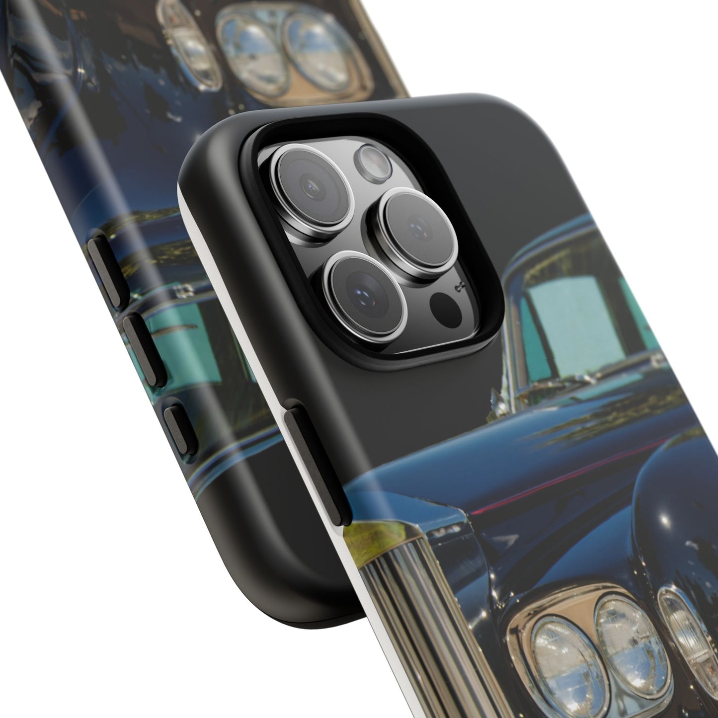 Phone Case iPhone 16/15/14 - Black Car Tough Case