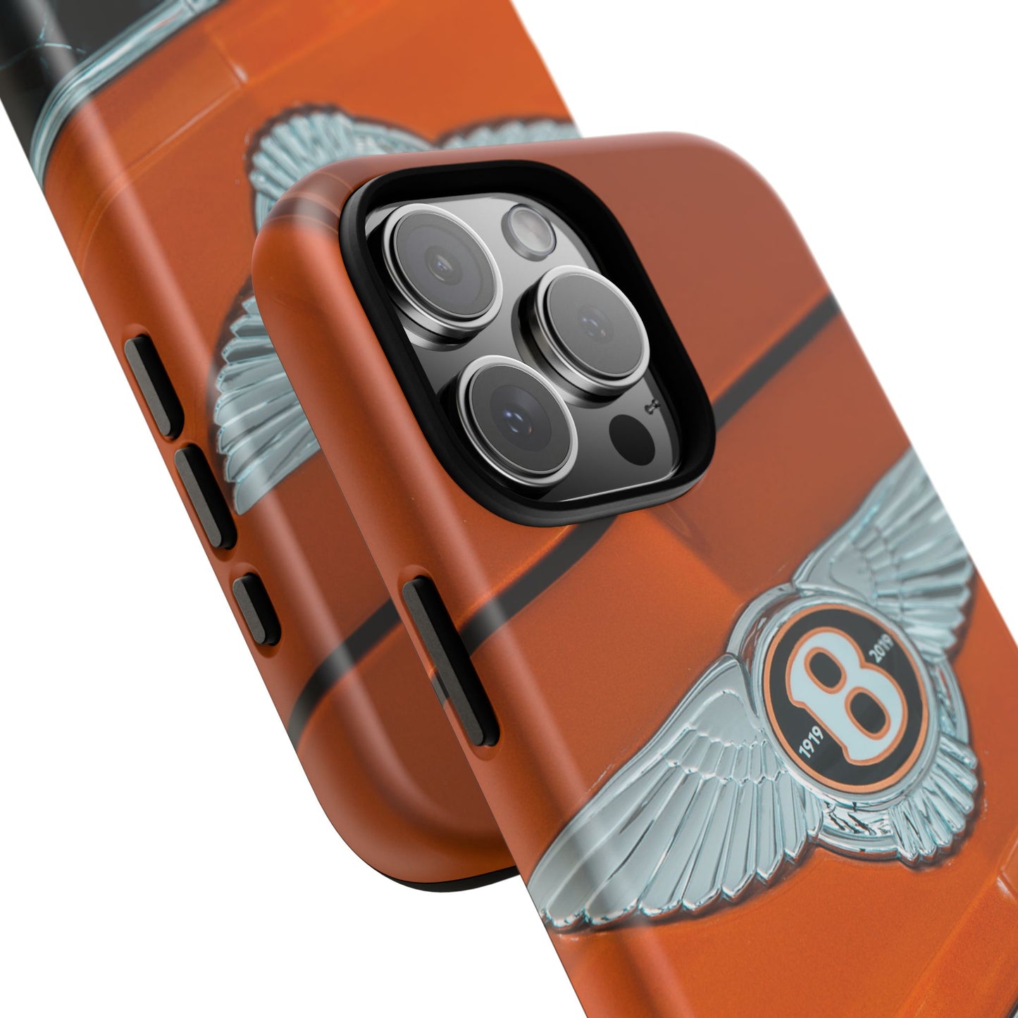 Phone Case iPhone 16/15/14 - Orange Luxury Car Tough Case