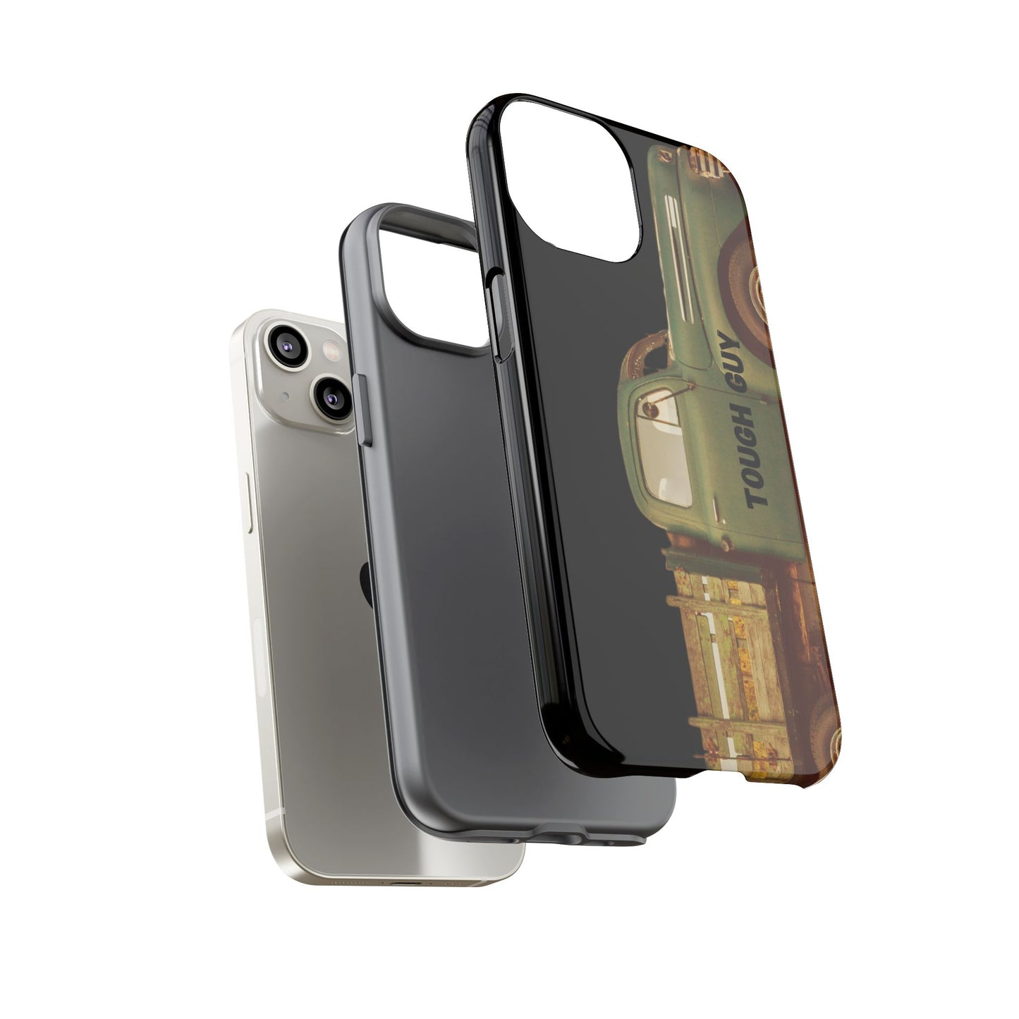 Phone Case iPhone 16/15/14 - Tough Guy Old Green Truck Tough Case