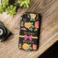 Phone Case iPhone 16/15/14 - Flowers Stripes & Swipes Tough Case