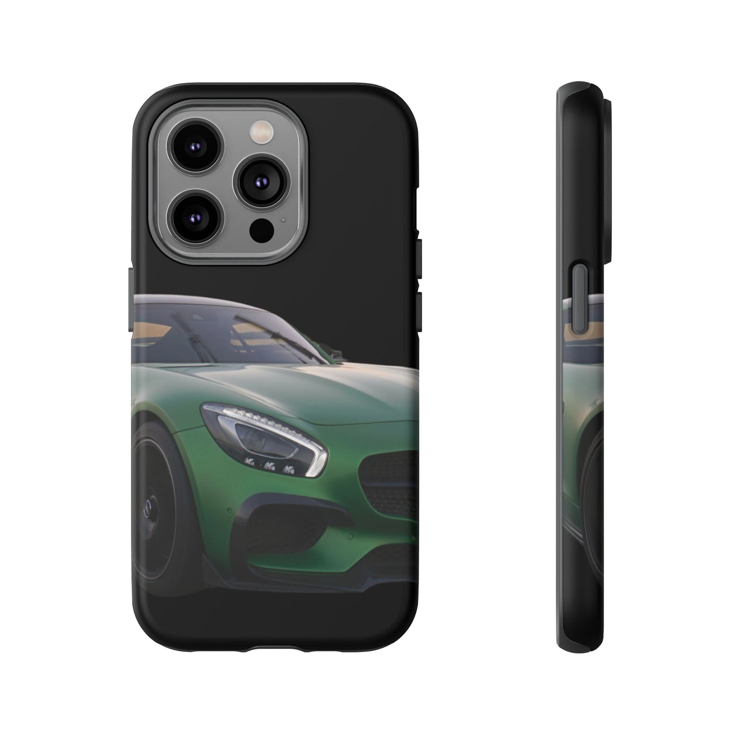 Phone Case iPhone 16/15/14 - Green Luxury Car Tough Case