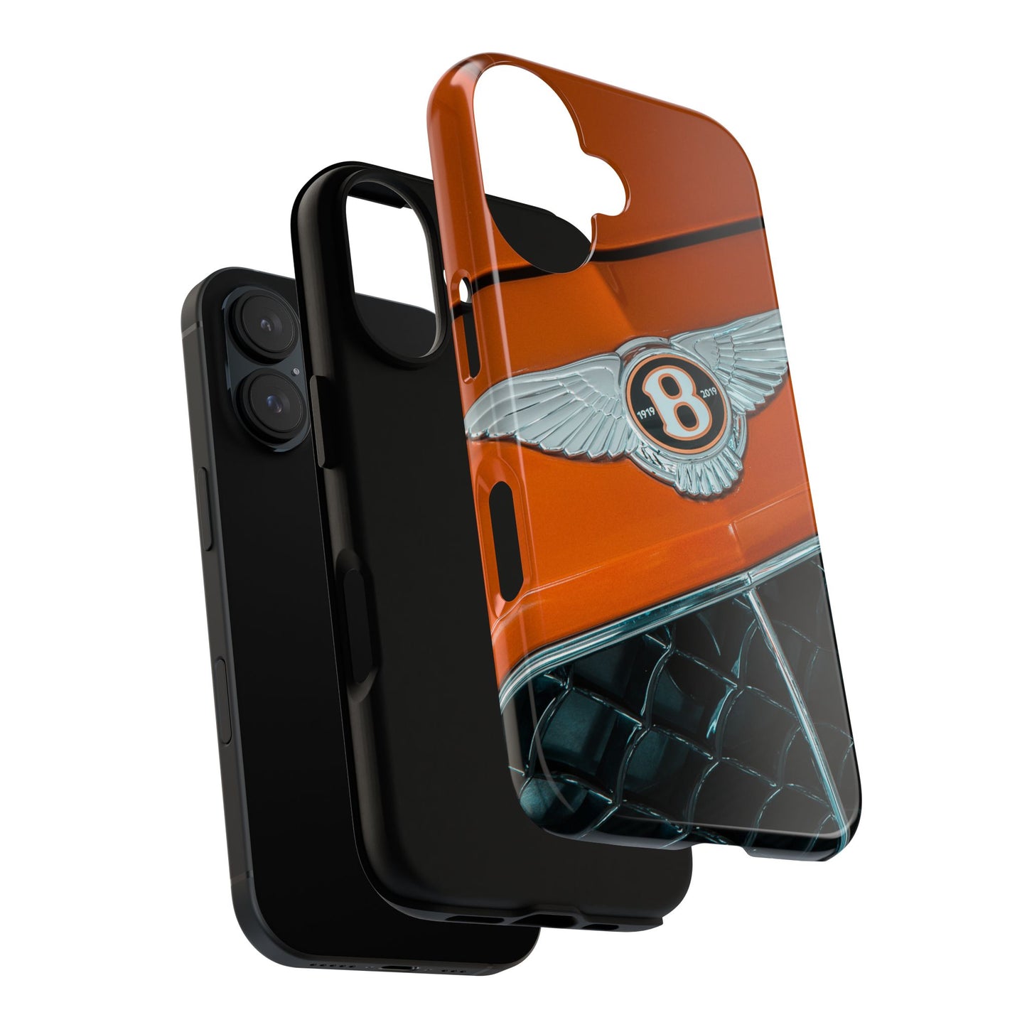 Phone Case iPhone 16/15/14 - Orange Luxury Car Tough Case