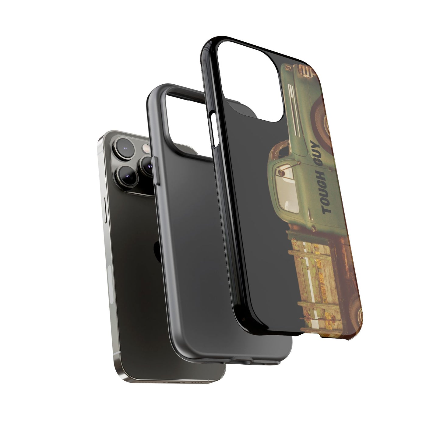 Phone Case iPhone 16/15/14 - Tough Guy Old Green Truck Tough Case