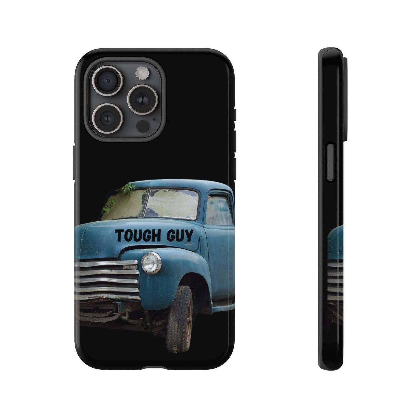 Phone Case iPhone 16/15/14 - Old Blue Truck Tough Guy Tough Case