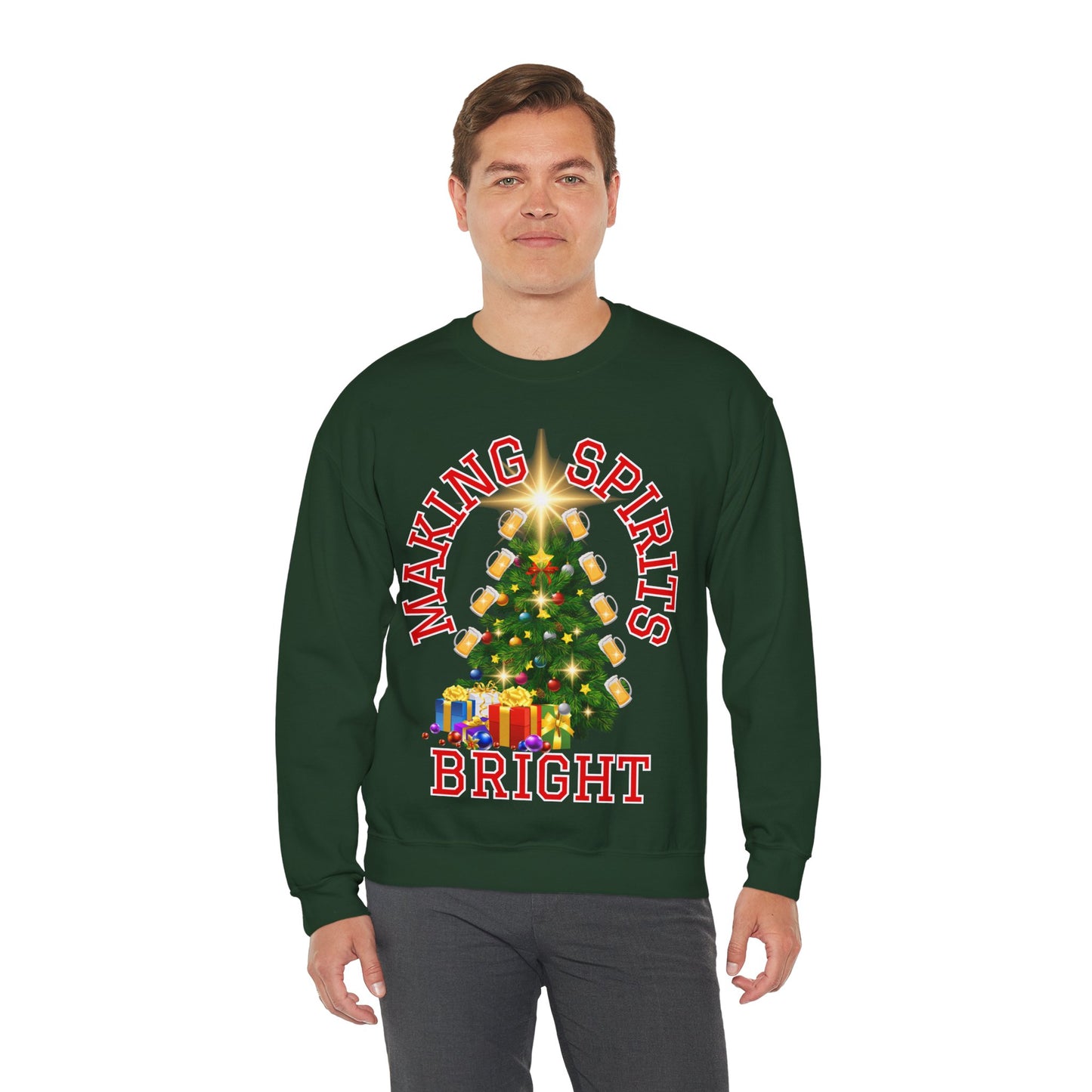 Making Spirits Bright - Unisex Heavy Blend™ Crewneck Sweatshirt