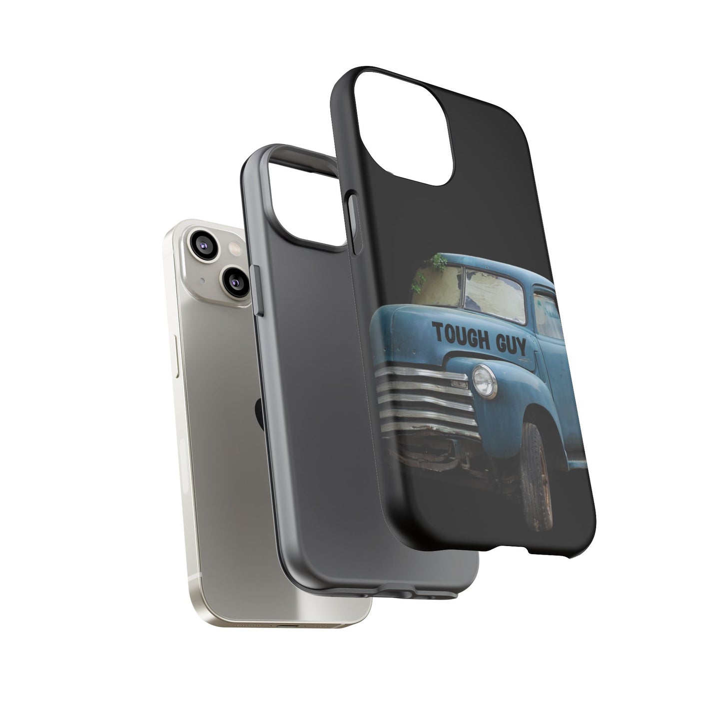 Phone Case iPhone 16/15/14 - Old Blue Truck Tough Guy Tough Case