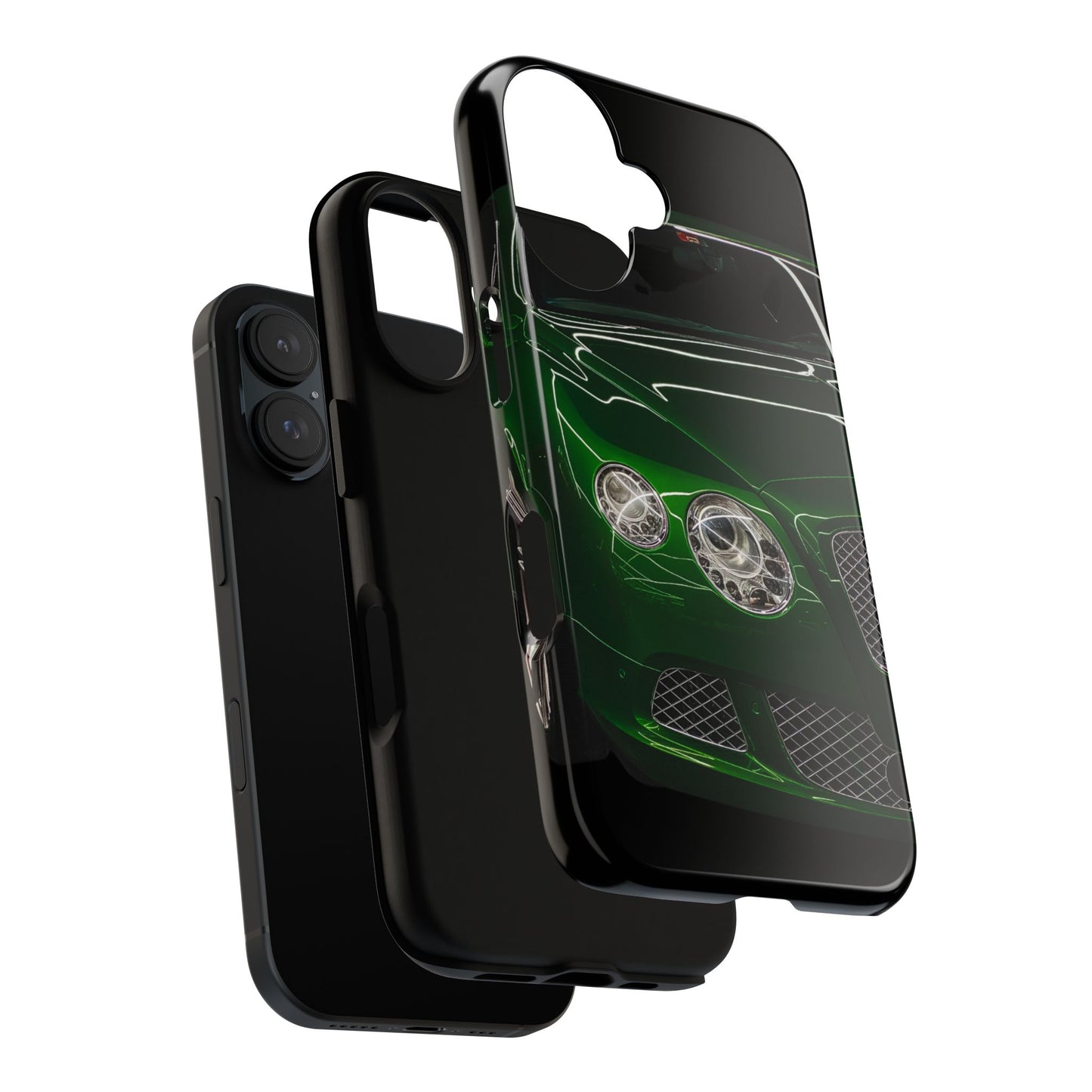 Phone Case iPhone 16/15/14 - Green Luxury Car Tough Case