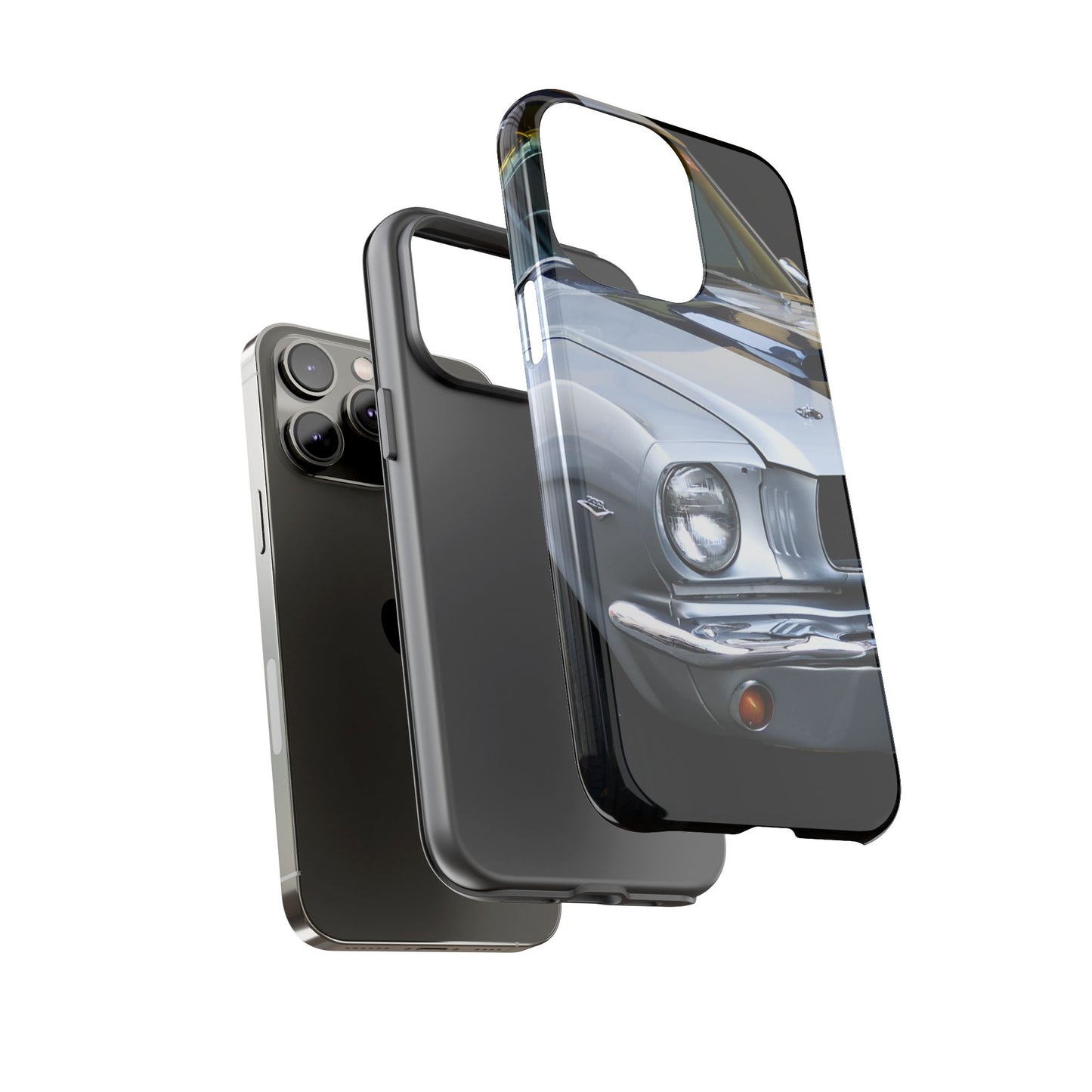 Phone Case iPhone 16/15/14 - Silver Car Tough Case