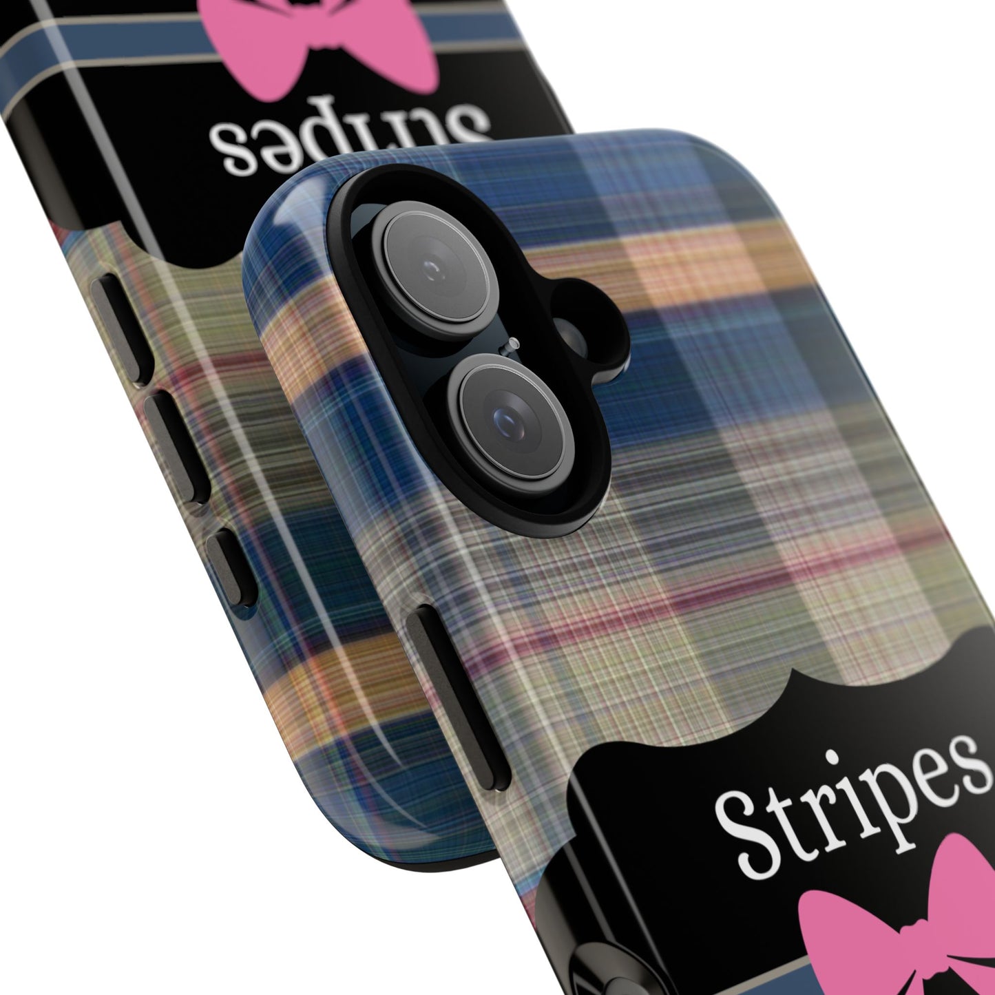 Phone Case iPhone 16/15/14 -Stripes & Swipes Tough Case