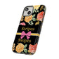 Phone Case iPhone 16/15/14 - Flowers Stripes & Swipes Tough Case