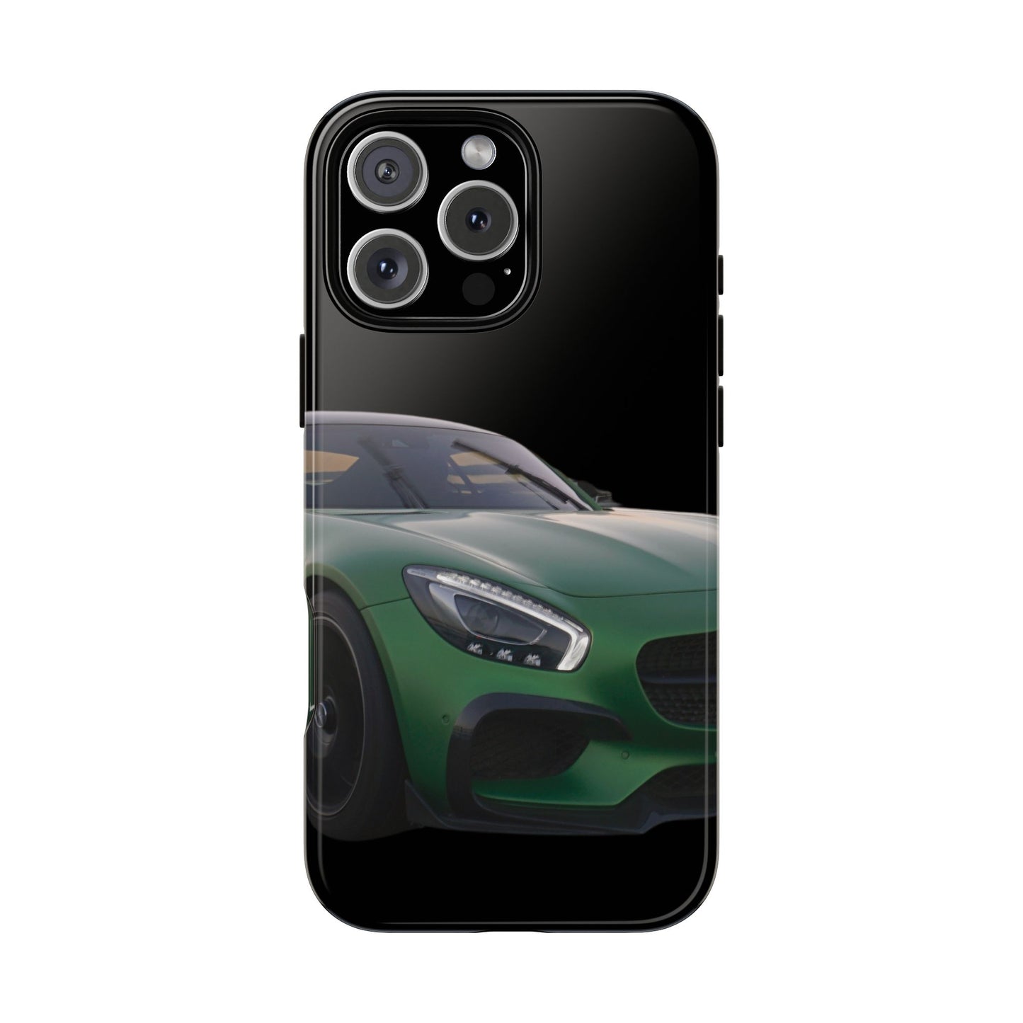 Phone Case iPhone 16/15/14 - Green Luxury Car Tough Case