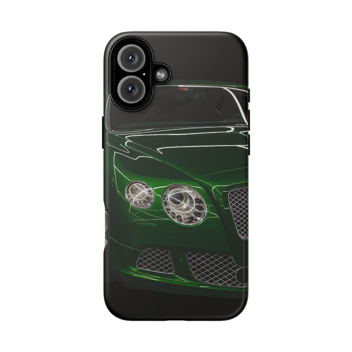 Phone Case iPhone 16/15/14 - Green Luxury Car Tough Case