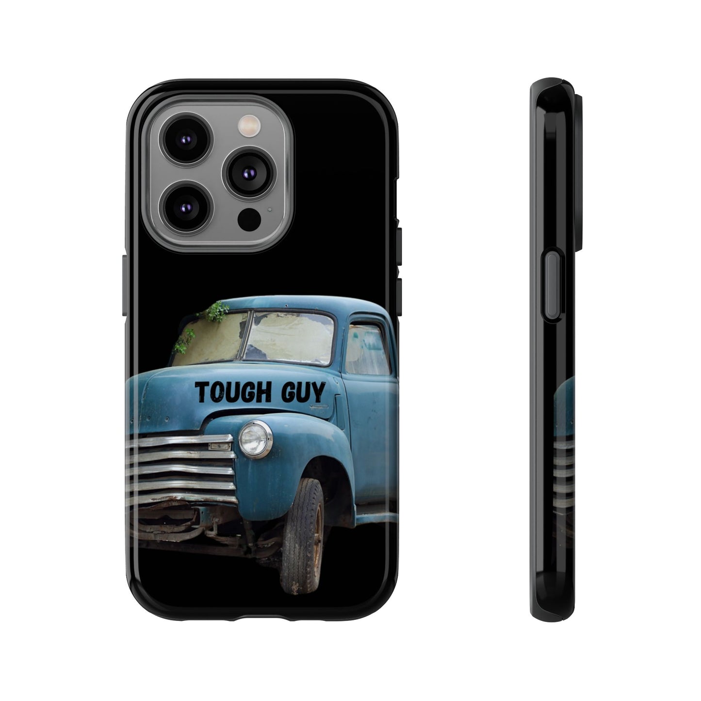 Phone Case iPhone 16/15/14 - Old Blue Truck Tough Guy Tough Case