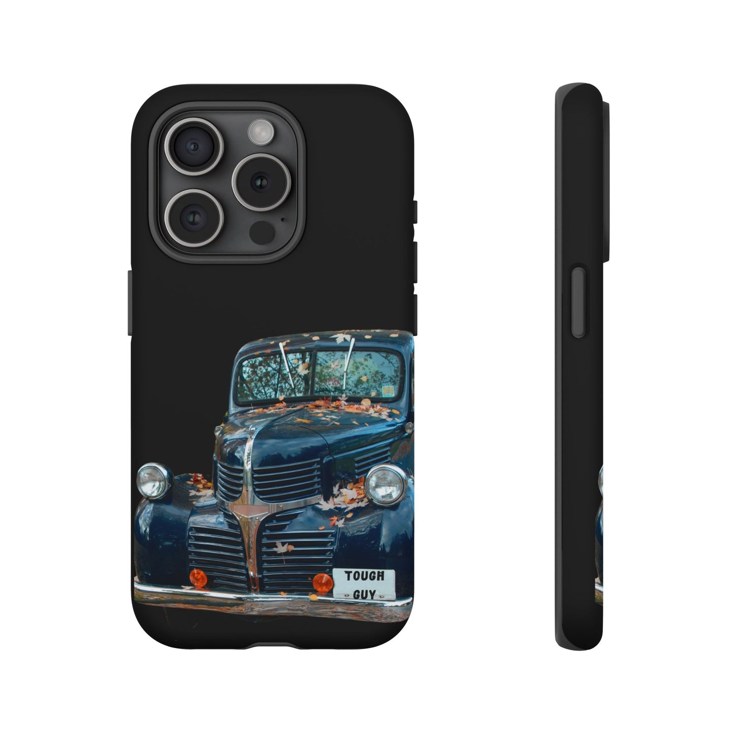 Phone Case iPhone 16/15/14 - Vintage Black Truck Tough Guy Tough Case