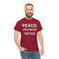Peace Unlimited Edition Unisex Heavy Cotton Tee | Casual Wear, Gift for Friends, Peace Activism, Comfort, Everyday Style