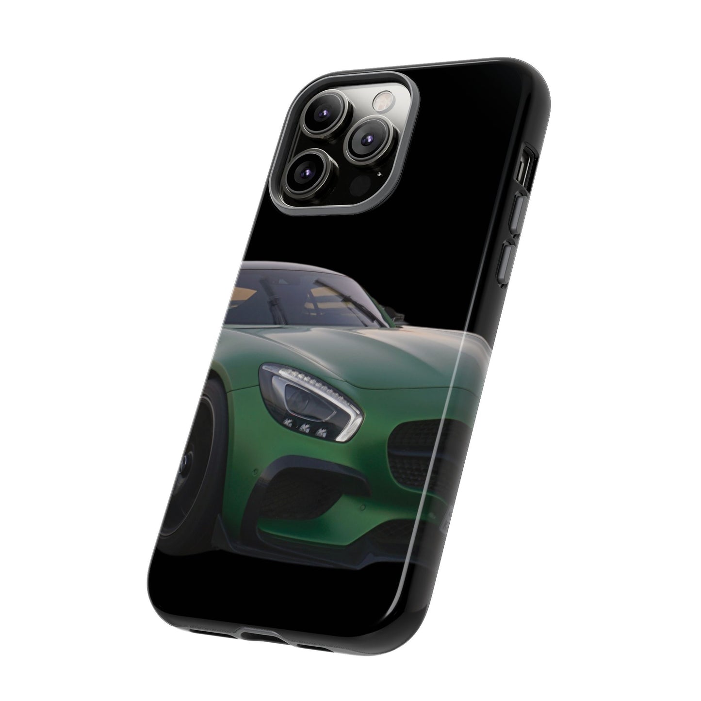 Phone Case iPhone 16/15/14 - Green Luxury Car Tough Case