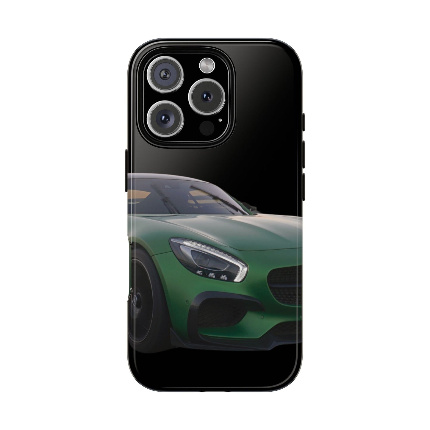 Phone Case iPhone 16/15/14 - Green Luxury Car Tough Case