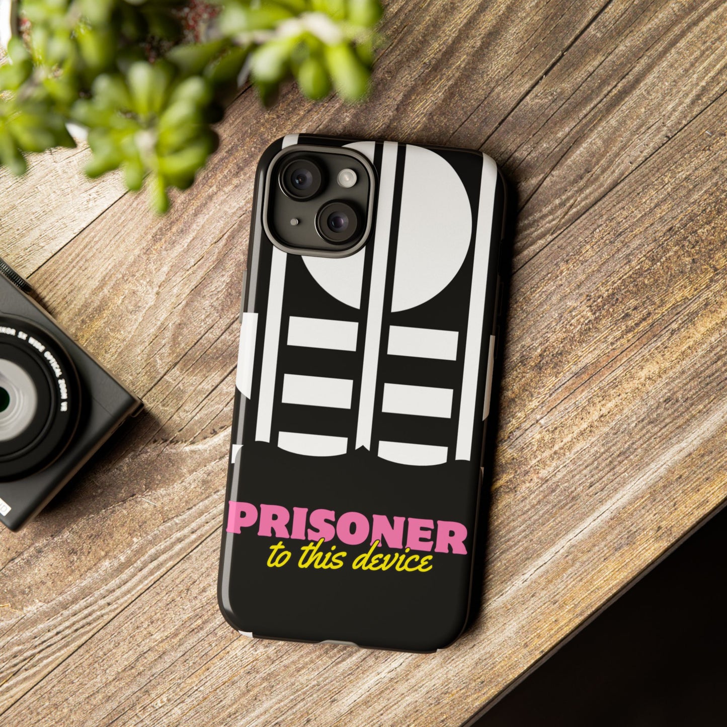 Phone Case iPhone 16/15/14 - Prisoner to this Device Tough Case