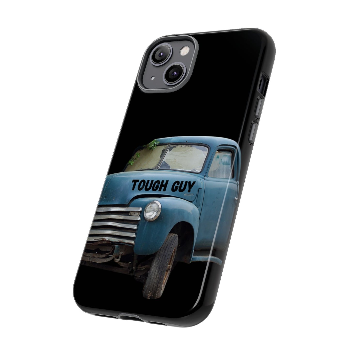 Phone Case iPhone 16/15/14 - Old Blue Truck Tough Guy Tough Case