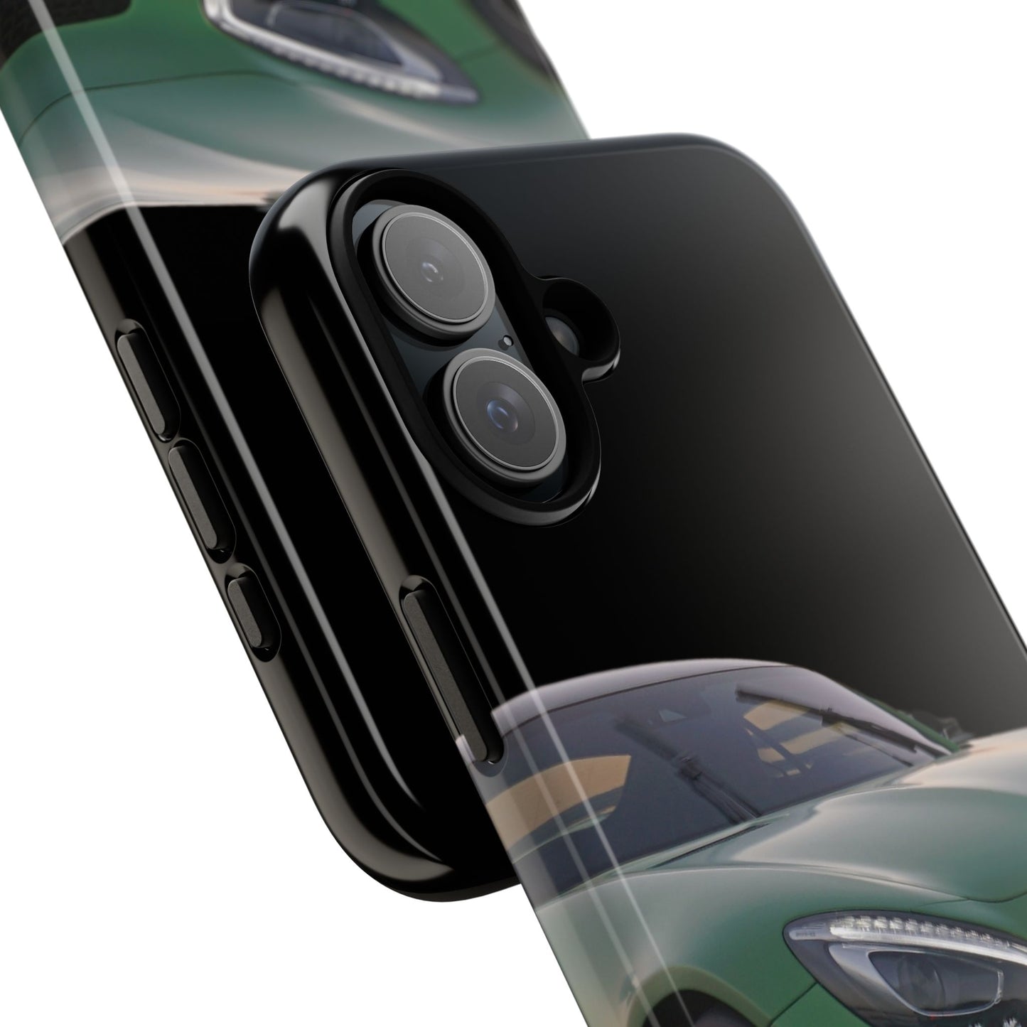 Phone Case iPhone 16/15/14 - Green Luxury Car Tough Case