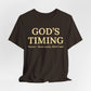 God’s Timing T‑Shirt — Inspirational Faith Tee
