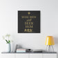 Canvas Wall Art - "Wise Men Still Seek Him" Gold Nativity Print
