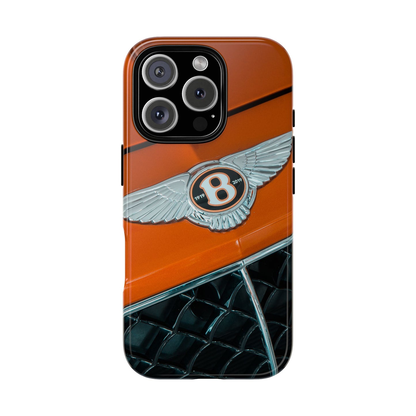 Phone Case iPhone 16/15/14 - Orange Luxury Car Tough Case