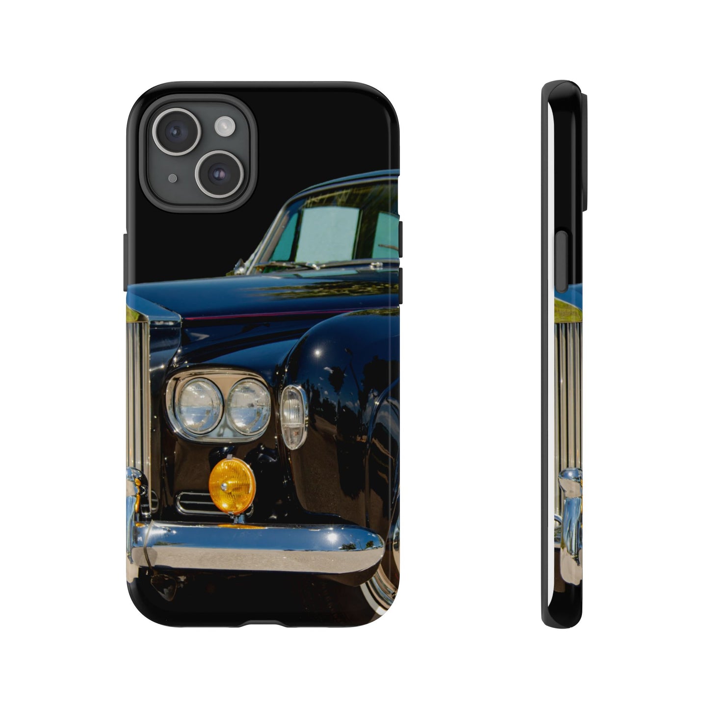 Phone Case iPhone 16/15/14 - Black Car Tough Case